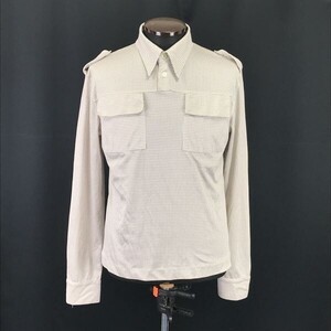 イタリア製★リノ レオネリ/LINO LEONELLI★長袖ポロシャツ/ジャケット【Mens size -M/ベージュ/beige/総柄】訳特価/Tops/Shirts◆BH231