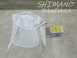 ☆ 【 発送限定 】 未使用品!! SHIMANO BANDANA ACCU-3D シマノ サイクル バンダナ ホワイト ロード MTB ミニベロ 同梱発送承り中!! Y-80