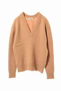 美品 ACNE STUDIOS PANYASHET Vネックニット M キャメル アクネ ストゥディオズ KL4CPCBP33