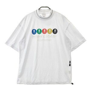 MARK&LONA マークアンドロナ 2024年 半袖モックネックTシャツ ホワイト系 48 [240101254946] ゴルフウェア メンズ