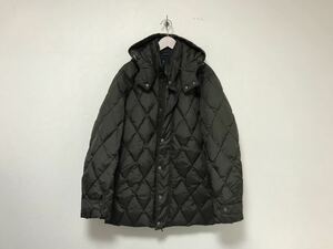 本物ヘンリーコットンズHenryCottonsナイロンキルティングダウンコートジャケットパーカーメンズサーフビジネススーツ3XL茶ブラウン54