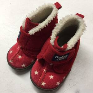 送料無料★OSHKOSH BGOSH★ボアムートン★モコモコ★ブーツ★ベビー キッズ 子供用 13.0㎝★赤 星柄#20309s27