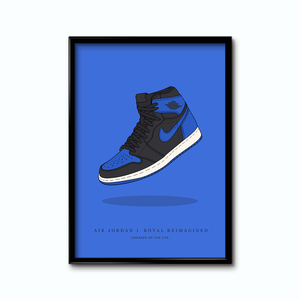 エアジョーダン1 ロイヤル リイマジンド Air Jordan 1 Royal Reimagined スニーカーポスターSNKR-031