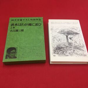 M6a-248 洪水はわが魂に及び 上巻 純文学書下ろし特別作品 大江健三郎 小説 書下ろし 核 戦争 長編作品 戦争 紛争 洪水 新潮社