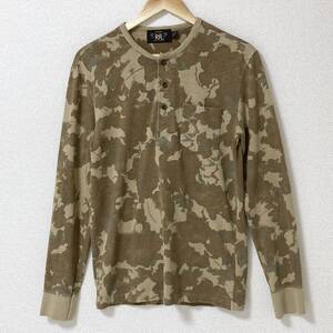 RRL カモフラ ヘンリーネック 長袖 カットソー DoubleRL RALPH LAUREN ラルフローレン ダブルアールエル 迷彩 Tシャツ ロンT 4020294