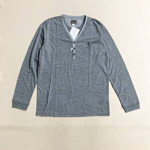 ★ タグ付き未使用 DIESEL ディーゼル 長袖Ｔシャツ カットソー トップス ロンT グレー サイズM メンズ 0.2kg