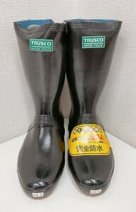 【TRUSCO　長靴　メッシュ軽半長　２６.0cm】完全防水/ブラックカラー/メンズ/雨具/作業靴/アウトドア/A67-636