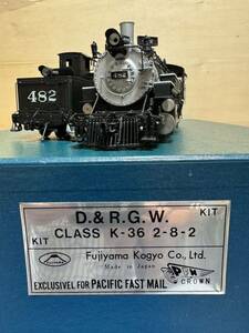 On3 1/48 DENVER & RIO GRANDE WESTERN K-36 482