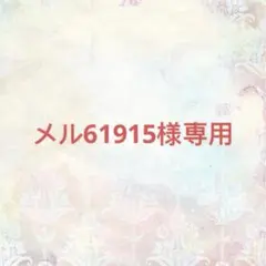 メル61915様確認専用ページ【取り置き中　12月15日まで】