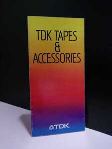 【カタログ CATALOG◆84/11】■TDK カセットテープ CASSETTE TAPE■DS AD-X,S AR SA-X HX MA-R◆AUDIO AND VIDEO TAPES ACCESSORIES 