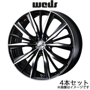 レオニスVX SX4 Sクロス YA22S/YB22S 18インチ アルミホイール 4本 ブラック/ミラーカット 0033274 WEDS LEONIS VX