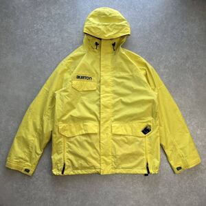 BURTON バートン スキー スノボ ウェア 上 メンズLサイズ イエロー 