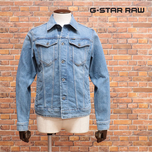 1円/G-STAR RAW/XSサイズ/Gジャン 3301 SLIM JKT D11150-C052 ストレッチ ウォッシュ加工 アメカジ 新品/青/ブルー/jh206/