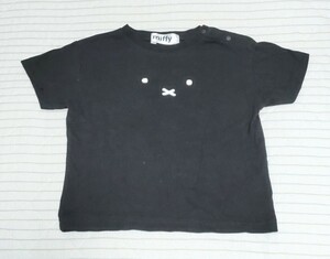 美品☆ miffy ミッフィー 半袖 カットソー Tシャツ 黒 90 