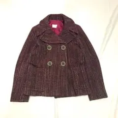 MAX MARA Max&Co ツイードコート ボルドー マックスマーラ