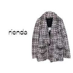 【rienda/リエンダ】ジャケット カジュアル キレイめ  ツイード 新品 S