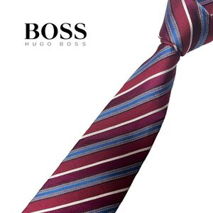 HUGO BOSS ネクタイ レジメンタル柄 ストライプ柄 ヒューゴボス USED 中古 m322