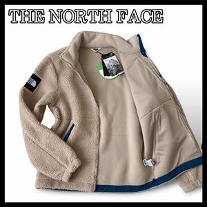 【新品未使用品!!】THE NORTH FACE ノースフェイス　ボアジャケット　フリースジャケット　ブルゾン　ジップアップ　ワッペン　XSサイズ