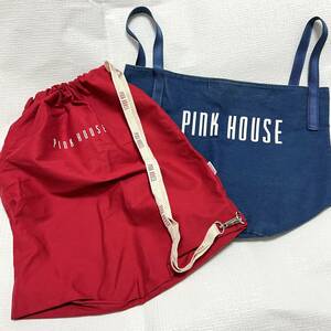 即決 ピンクハウス PINK HOUSE トートバッグ まとめ2点 レターパック可 (872354)