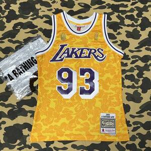 BAPE X MITCHELL & NESS LOS ANGELES LAKERS JERSEY TANKTOP エイプ A BATHING APE