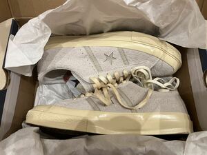 【新品未使用】CONVERSE ONE STAR / STAR&BARS US SUEDE ホワイトグレイ 27cm CT70