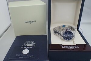 【時計王】 新品未使用品 LONGINES ロンジン コンクエスト L37774996 SS AT ブルー文字盤 41mm 箱・ギャラ 税別 送料無料