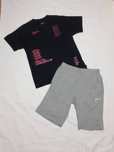 NIKE ナイキ Tシャツ CW1473 ブラック 状態良い ハーフパンツ 905422 グレー 美品 上下セット size M 