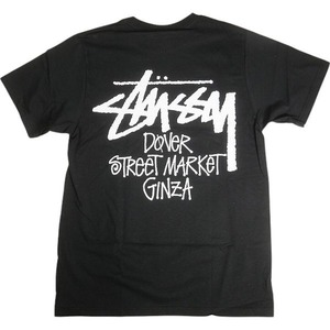 STUSSY ステューシー ×DOVER STREET MARKET 24AW STOCK DSM GINZA BLACK TEE Tシャツ 黒 Size 【S】 【新古品・未使用品】 20807289