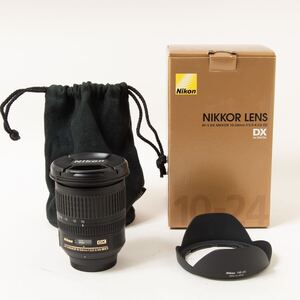 ほぼ未使用 Nikon AF-S DX NIKKOR 10-24mm f/3.5-4.5G ED ニコン 超広角ズームレンズ 