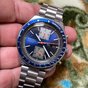 1円スタート 中古 メンズ セイコー SEIKO ブランド 自動巻き クロノグラフ 6138-0030 腕時計