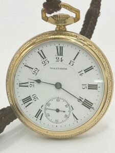 [ML11906]稼働品！WALTHAM ウォルサム　懐中時計　10K GOLD FILLED