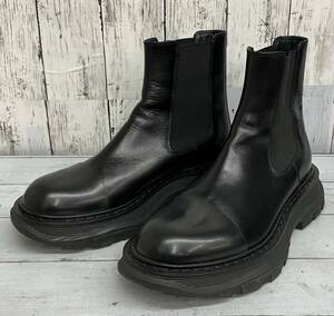 Alexander Mcqueen アレキサンダーマックイーン ボリュームソール サイドゴアブーツ ブラック size:41