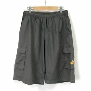 ヒットユニオン製★PUMA/プーマ★ハーフ/カーゴパンツ【メンズL/股下31cm/グレー】Pants/Trouser◆BH657