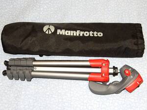 ★極上品★ MANFROTTO マンフロット 三脚 COMPACT Action フォト・ムービーキット レッド アルミ 5段 MKCOMPACTACN-RD