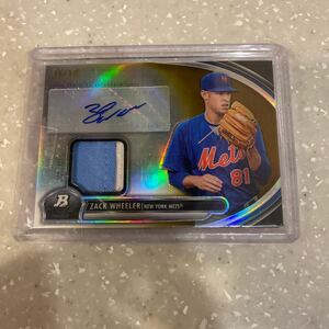 Topps Bowman Platinum Patch Auto Zack Wheeler 50枚限定