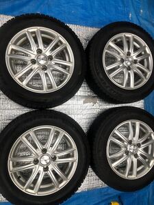 スタッドレスタイヤアルミホイール 4本セット　165/65R14 BSブリザックVRX2 2018製