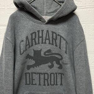 【希少】カーハート パーカー ライオン デトロイト M プルオーバー　Carhartt