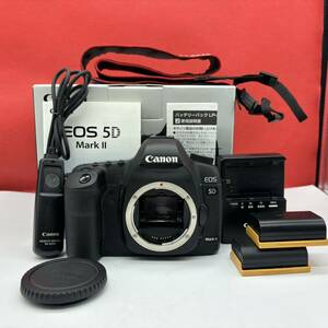 ◆ Canon EOS 5D MarkⅡ デジタル一眼レフカメラ ボディ シャッターOK 動作確認済 バッテリー、充電器付属 キャノン