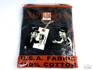 新品 グラッドハンド GLAD HAND 18 クルーネック フライス生地 パックTee　管理001 長袖Ｔシャツ black S