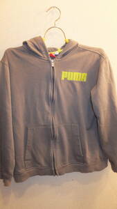 ★PUMA★Gray Zip Hoodie Size M　アメリカのプーマパーカー　フーディー　サイズM程度　USED IN JAPAN