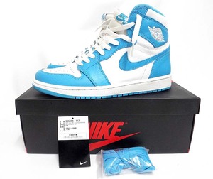 極美品 NIKI AIR JORDAN 1 RETRO HIGH OG UNC 555088-117 26.5cm ナイキ エアジョーダン1 スニーカー