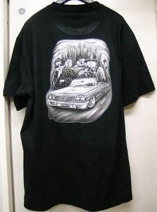 ローライダー Tシャツ黒 55 ギャング インパラ アメ車 ハイドロ 1958 1959 1960 1961 1962 1963 1964 1965 1966 1967 1968 1969 1970 1971