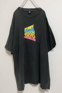 送料230円〜 Stussy オールドステューシー 5段プリント Tシャツ size XL