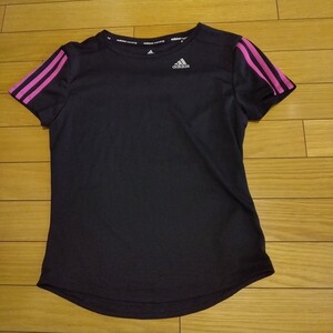 adidas　ランニング　半袖Tシャツ　軽量速乾　レディースM　メッシュ