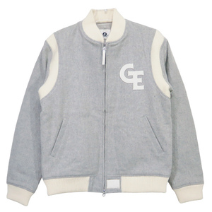 GOODENOUGH グッドイナフ 3rd VARSITY JACKET ヴァーシティ ジャケット スタジャン スタジアム ジャンパー アウター ライトグレー Janz