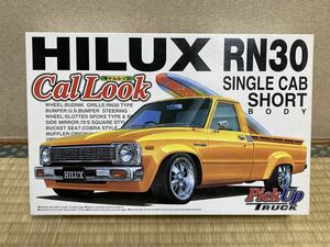 即決有★アオシマ 1/24 HILUX RN30 Cal Look SINGLE CAB SHORT BODY 30 ハイラックス キャル ルック シングルキャブ ショート★未組立