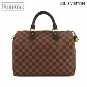 新品同様 ルイ ヴィトン LOUIS VUITTON ダミエ スピーディ 30 ハンド バッグ エベヌ N41531 ブラウン ゴールド 金具 Speedy 30 90240753