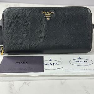 プラダ　PRADA 財布　長財布　サフィアーノ　ラウンドファスナー　メンズ　レディース　