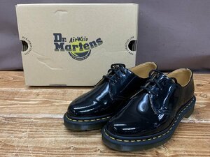 【O-7054】Dr.Martens ドクターマーチン 1461 エナメル 3ホール ブーツ 10084001 UK4 同梱可 東京直接可【千円市場】