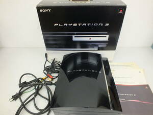 PS3 本体 ブラック SONY PlayStation3 CECHA00 簡易動作確認済 プレステ3 激安1円スタート